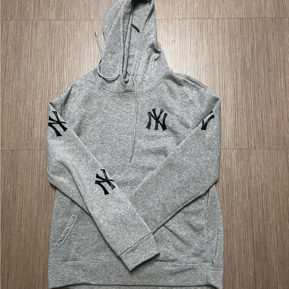 Gray Hoodie with Black Logo Accents